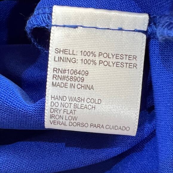 NWT GB Gianni Bini Blue Sleeveless Mini Dress With Strappy Back Size XS - Picture 8 of 8